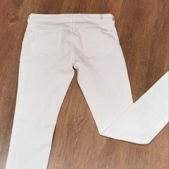 7 for all Mankind cotton white jeans - Picture 4 of 8